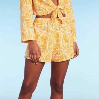 Shade & Shore Orange Cover Up Shorts XL