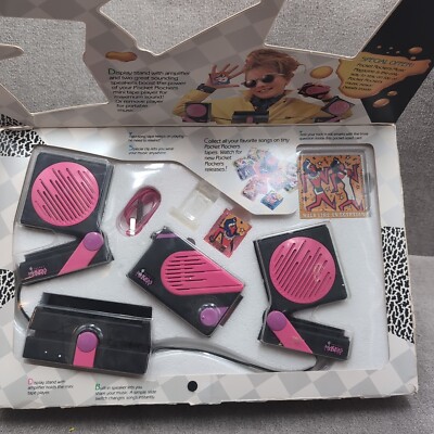 Pocket Rockers Deluxe System UNUSED with Box Pink Tape