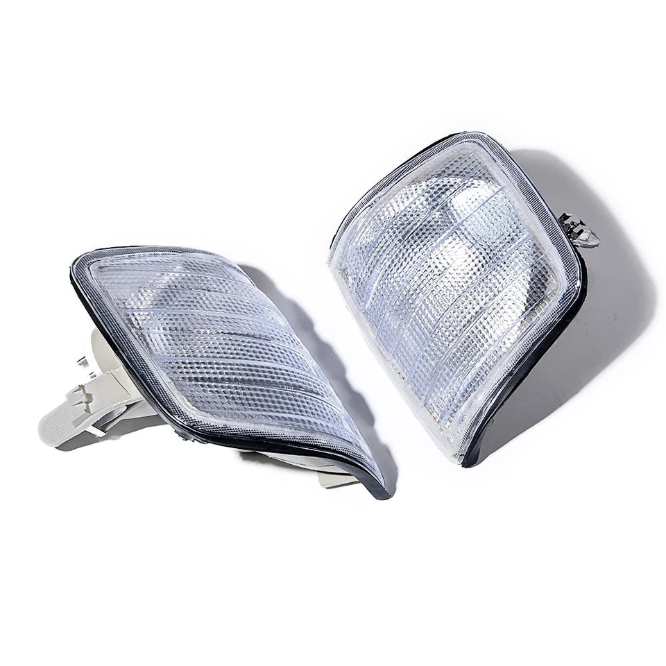 2X Clear Lens Turn Signal Lights for Mercedes W124 E500 300E 400E 500E 1985-1995 - Image 3 of 4