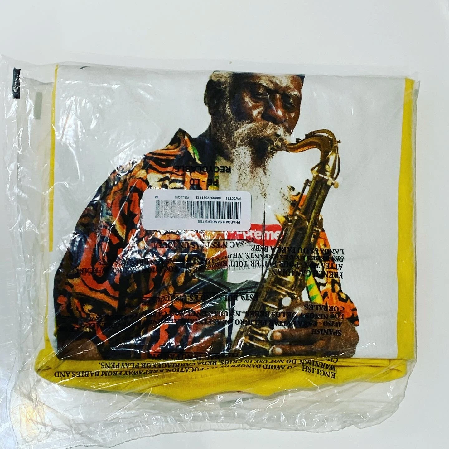 Tee shirt jaune Supreme Pharoah Sanders
