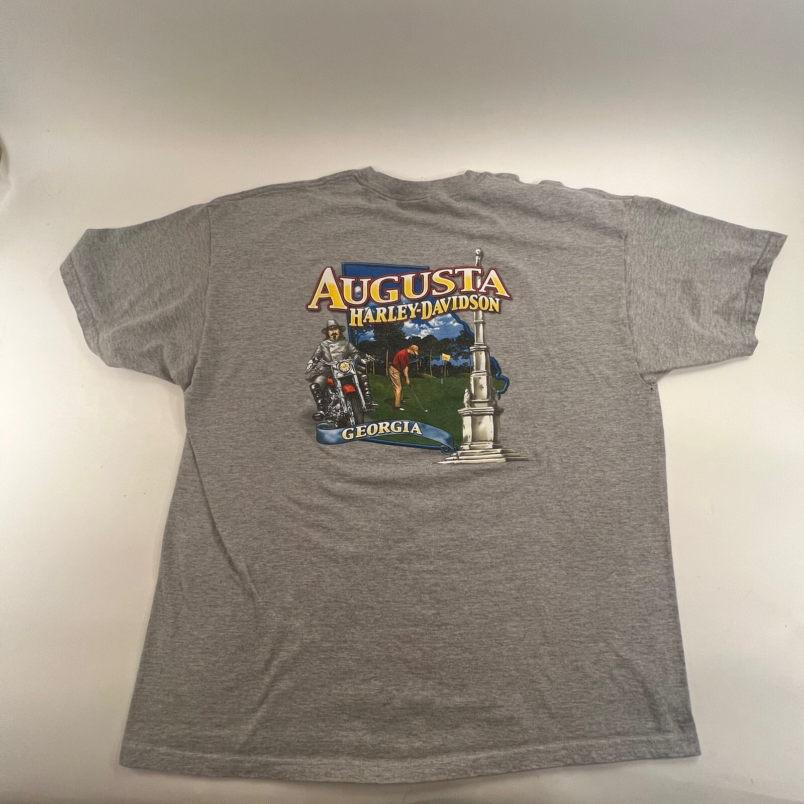 Harley Davidson Augusta Motorcycle Gray Tshi… Gem