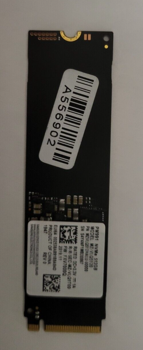 内蔵型SSD SAMSUNG PM991 NVMe M.2 SSD 512GB HP / Samsung 512 GB PCIe PM991 NVMe M.2 SSD Solid State Drive US