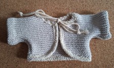 Jacket, Jacket, Knitted Look, for Approx. 13 - 15 CM Bears - Handarbeit - Unique