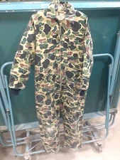Vintage SafTbak Camouflage  Hunting Coveralls-Mens Size M?