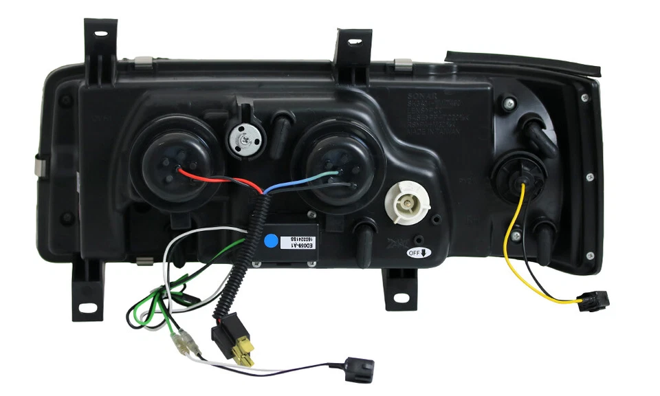 Scheinwerfer TFL Tagfahrlicht Optik für VW T4 Bj. 90-03 Schwarz - Bild 4 von 4