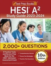HESI A2 Study Guide 2023-2024: 2,000 Questions (6 Practice Tests) a - VERY GOOD