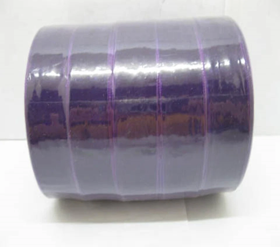 5Rolls X 50Yards Dark Purple Organza Ribbon 25mm - Image 2 of 3