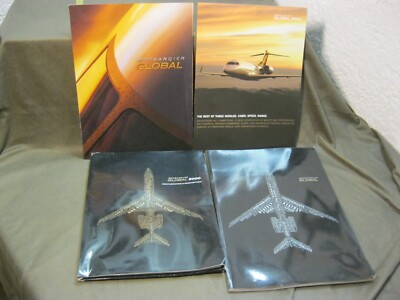 4x Original Prospekt Bombardier Global / 5000 / Express / Hochglanz-Broschüre