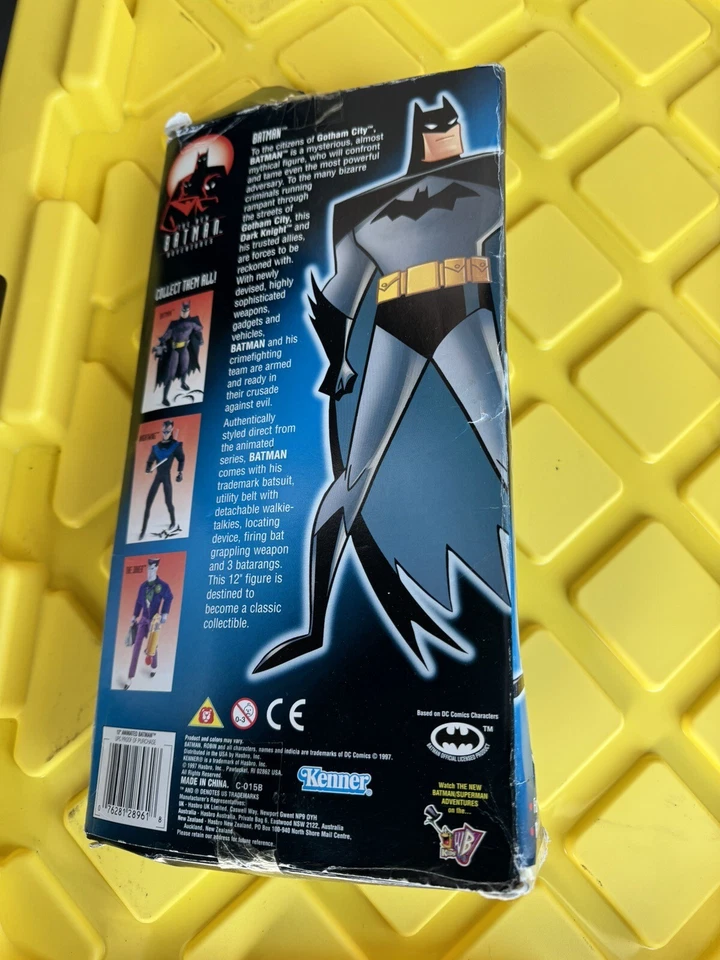 Kenner The New Batman Adventures 12" Batman Action Figure - Vintage 1997 Toy - Изображение 2 из 2