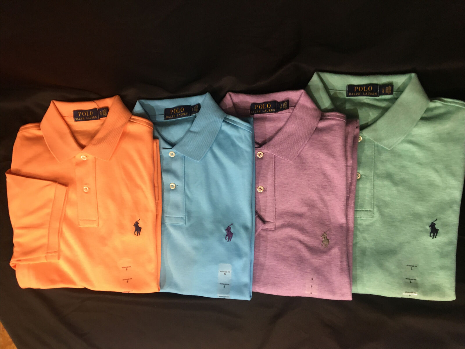 Polo Ralph Lauren Mens Orange Soft Cotton Polo Shirt Size XL for 