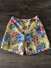 Polo Ralph Lauren Floral Yellow Hawaiian Swim Trunks 2XL-Tall Men's