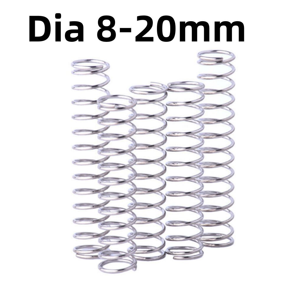 Stainless Steel Wire Compression Springs 8-20mm Dia 10-200mm Length 1.2mm Wire