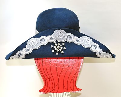 Women\'s Picture Frame Wide Brim Hat 100%Wool OOAK Women main image 2