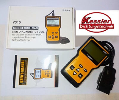 OBDII OBD2 scanner in deutsch Auto Motorrad Chinabikes Diagnose Tester Fehlercod