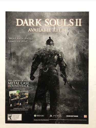 Dark Souls II Video Game Print Ad - 第 1/1 張圖片