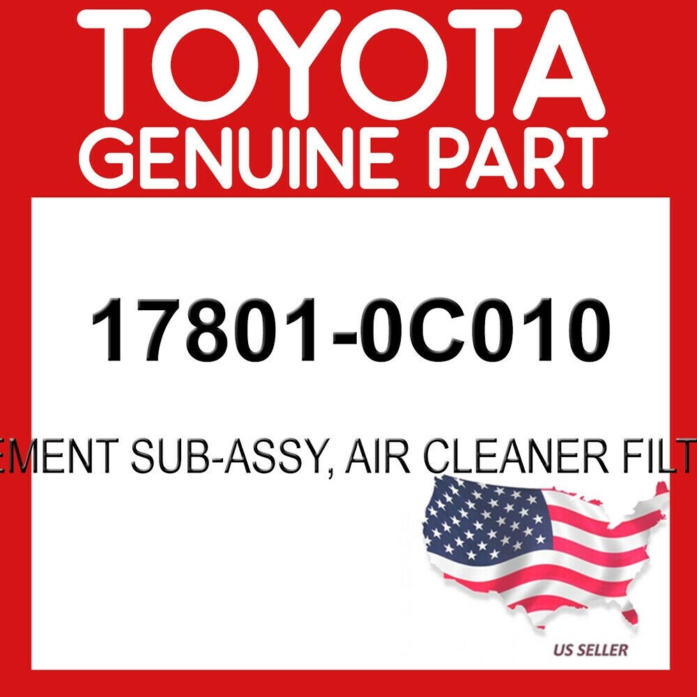 Toyota Genuine 17801-0C010 Element Sub-Assy Air Cleaner Filter OEM | eBay