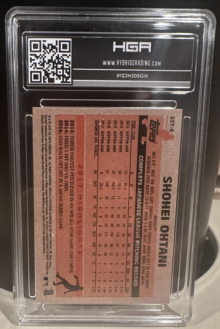 Shohei Ohtani 2018 Topps chrome 1983 35th anniversary RC rookie