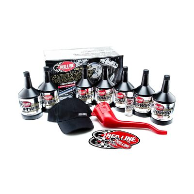 Red Line 90226 Powersport Motor Oil V-Twin 20W50 Powerpack Kit