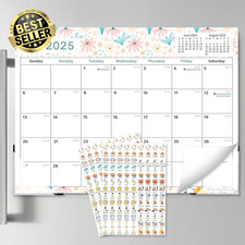 2025 Magnetic Fridge Calendar, 18 Months (July 2025 - Dec 2026), with Holidays