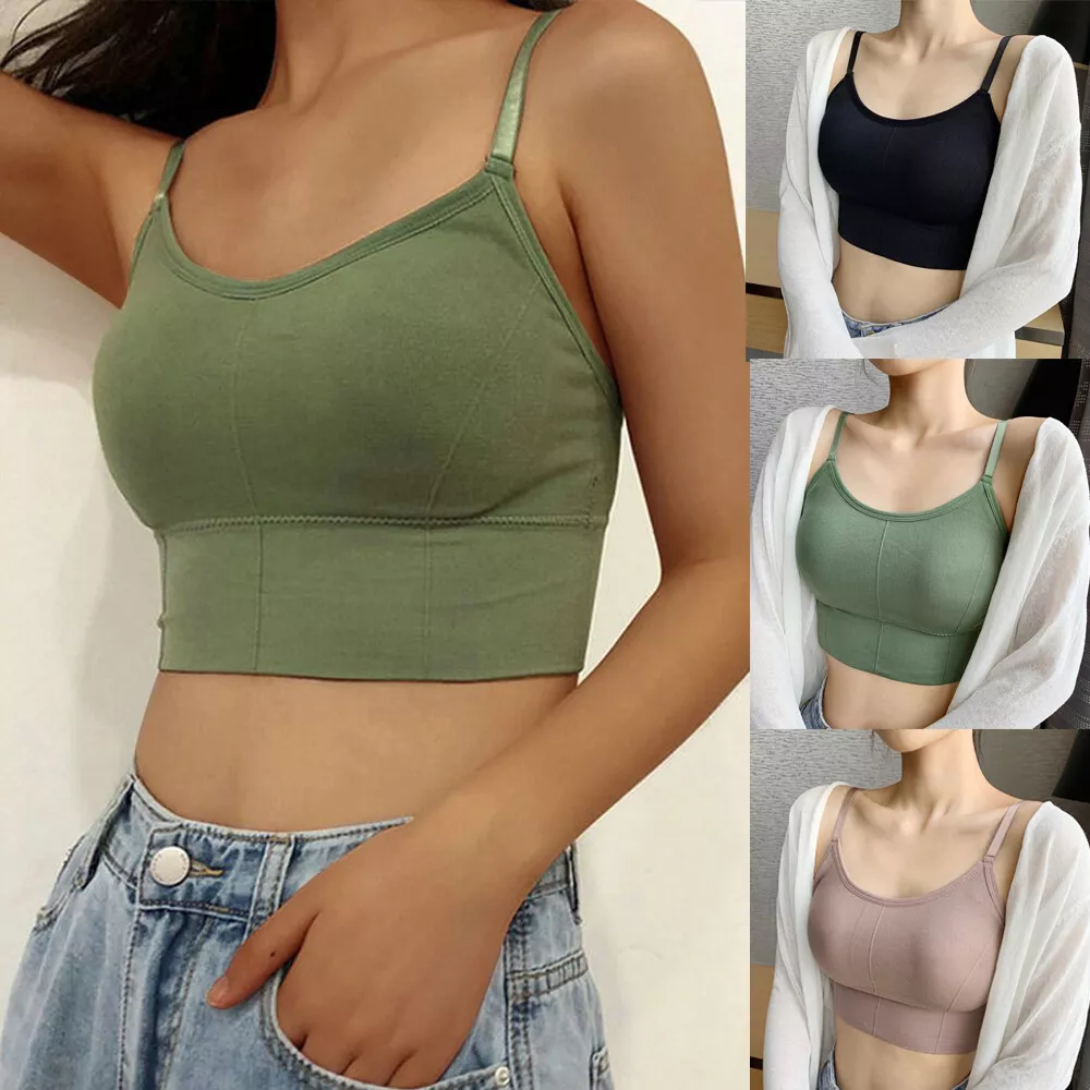 Bralette Padded Push Up Bras for Women Camis Underwear Wire Free Crop Tops  Tubes