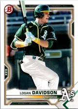 2021 Bowman Prospects Logan Davidson Oakland Athletics #BP-115