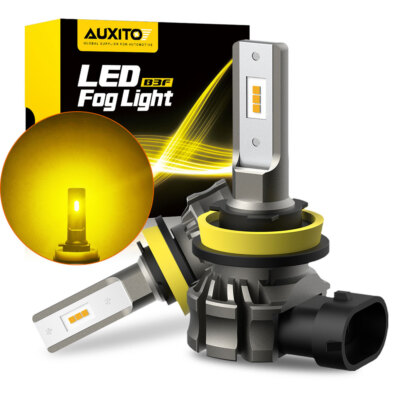 2x LED Fog Light Bulbs H11 High Power Lamps 3000K Amber Yellow Foglight Bulbs H8