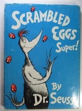 Scrambled Eggs Super, Dr Seuss, Random House, Early Printing, DJ, 1960s Edition