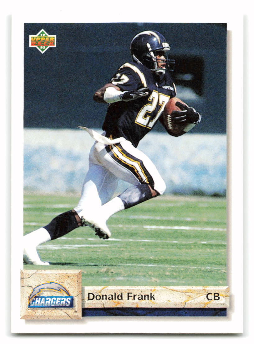 Donald Frank 1992 Upper Deck FOOTBALL #534 San Diego Chargers | eBay