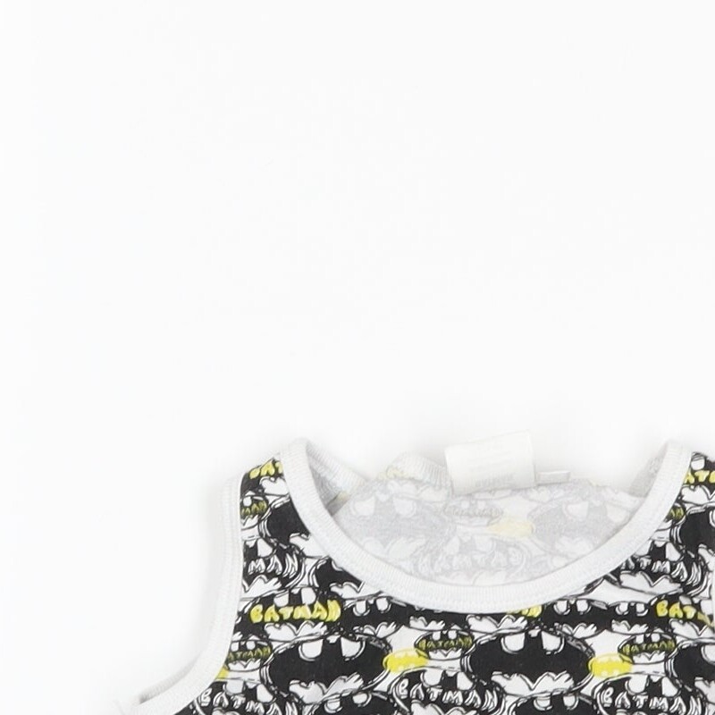 Batman Boys White Cotton blend Tank Size 3-4 Years image 5