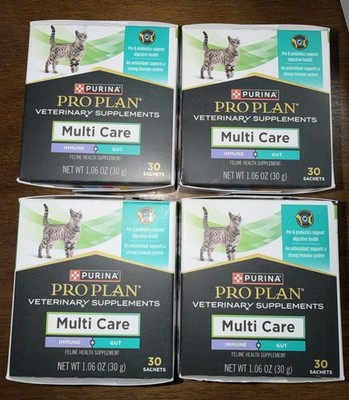 Purina Pro Plan Veterinary Cat Supplements Multi Care Feline 30 Sachets 120 Tot.