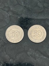 50 Pfennig Bundesrepublik Deutschland 2 Stück G + J