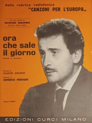 Spartiti - Ora che sale il giorno - Domenico Modugno - Pianoforte e Canto - 1961