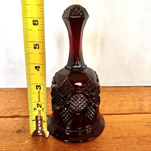 Cristalería vintage Avon 1876 colección Cape Cod rojo rubí campana de anfitriona 6 3/4" - Imagen 5 de 8