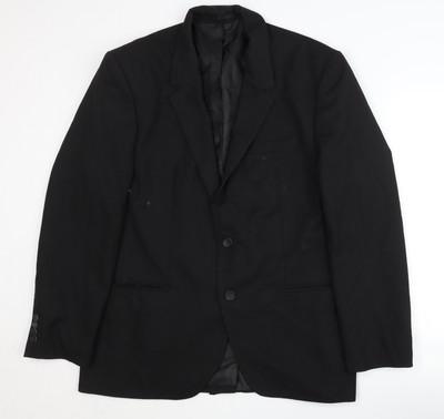 boohooMAN Herren Blazer schwarz 40 - formell einreihig