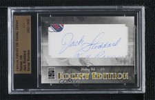 2010 Famous Fabrics Ink Hockey Edition 1/1 Jack Stoddard #2302 Auto 4f5