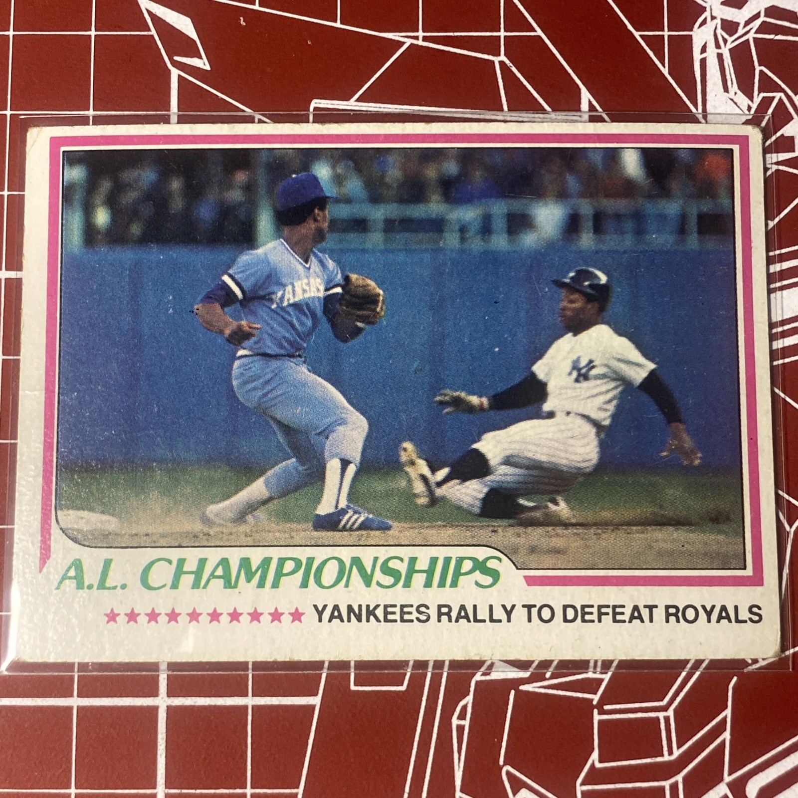1978 Topps - A.L. Championships Frank White, Mickey Rivers #411