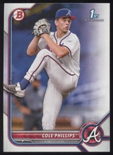 2022 Bowman Draft #BD-90 Cole Phillips  Atlanta Braves