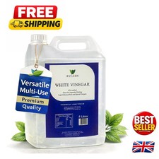 5L Distilled White Vinegar - 5% Acidity for Cooking & Eco-Friendly Cleaning 4.80 per litre