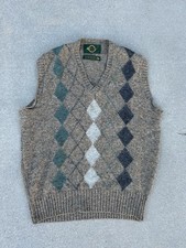 Vintage Hunters Glen 100 Virgin Wool Vest Size Medium