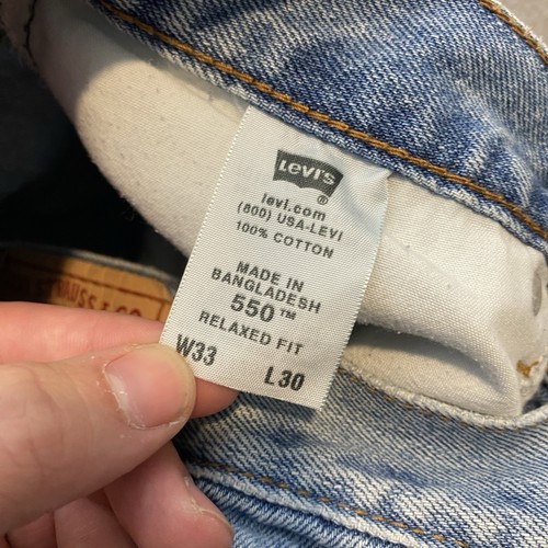 VTG Levi's 560 Jeans Y2K Baggy Mens 33 Fits 32x29 Loose Fit Denim Distressed - Picture 4 of 12