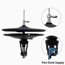 For Roland Drum Cymbal 12" Double Piece Electronic Drum Hihat with Controller-