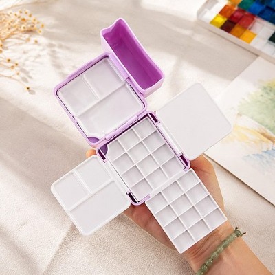 Aquarellpalette 24 Raster Pocket Aquarell Set für Studio Outdoor Skizze