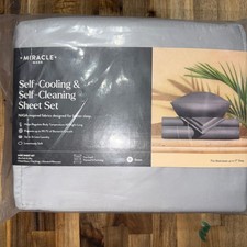 Miracle Made Self-Cooling and Self-Cleaning Sheet Set Queen Color Gray