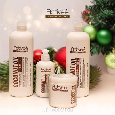 Activee Coconut Oil Set Completo: Shampoo + Conditioner + Leave-In + Tratamiento