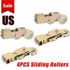 4x Sliding Patio Door Rollers 1-1/4" Brass Sliding Door Tandem Roller 2 Set