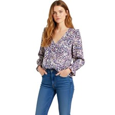 GoodThreads Blouse XS Ruffle Floral Boho Bohemian Cottagecore Cottage Peasant