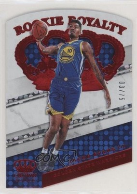 2018-19 Panini Crown Royale Rookie Royalty Red 3/75 Jacob Evans III #9 RC 1le