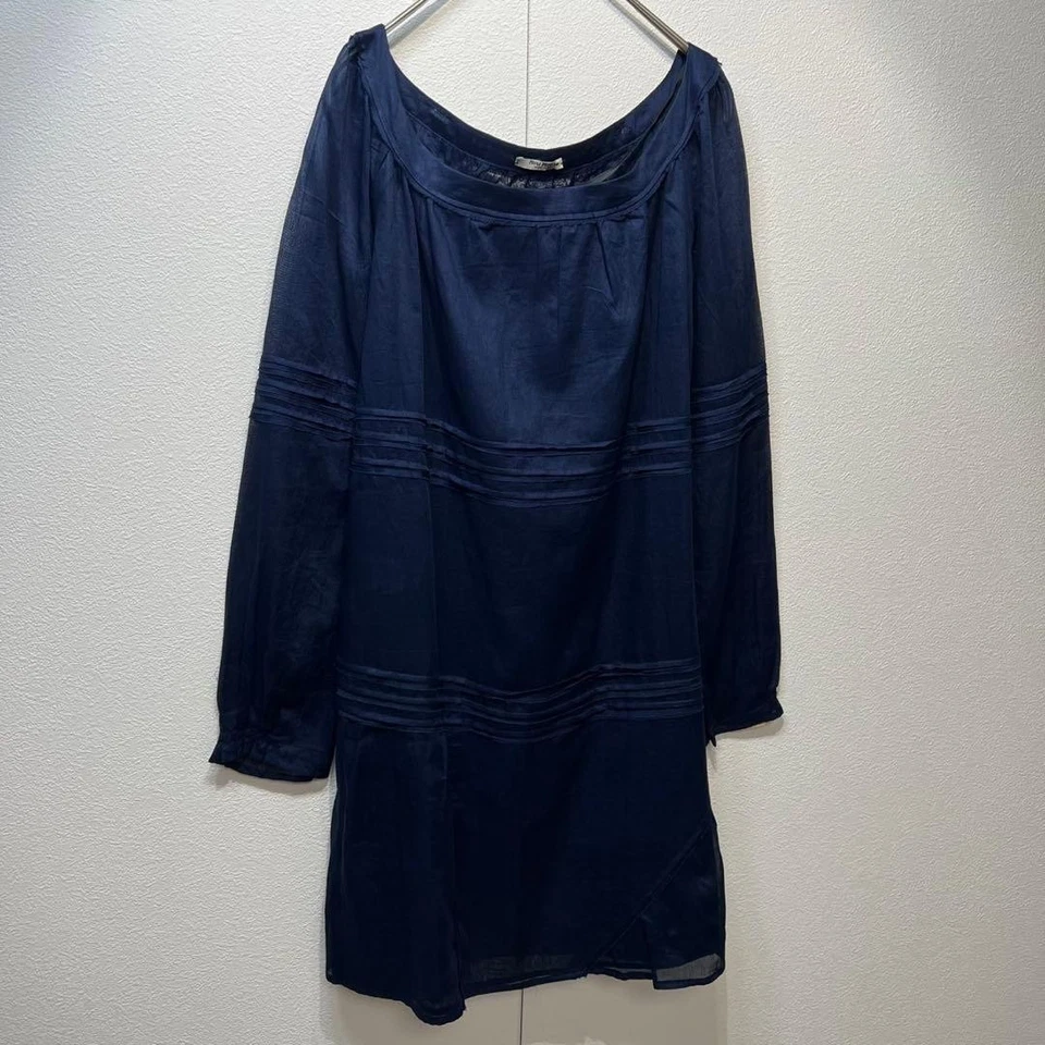 Vestido manga larga diseño transparente asimétrico vintage Miu Miu, talla 38 Foto 2 de 4