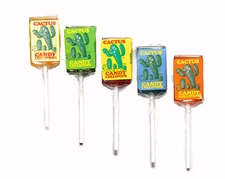 Lollipops Assorted Flavors - Five Pack of 1 oz Prickly Pear Lollipops - Prick...