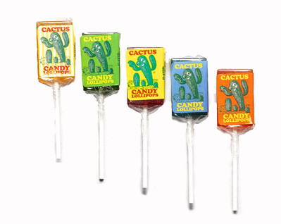 Lollipops Assorted Flavors - Five Pack of 1 oz Prickly Pear Lollipops - Prick...